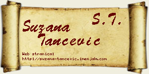 Suzana Tančević vizit kartica
